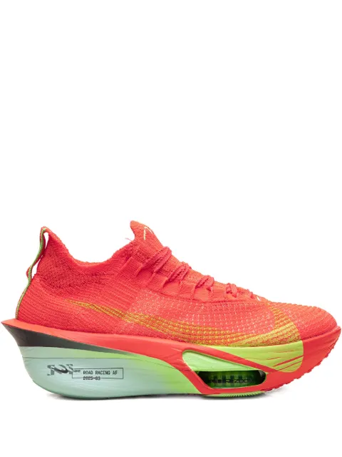 Nike ZoomX AlphaFly 3 "Bright Crimson/Cave Purple/Lime Blast/Mint Foam/Sunset Tint/Green Strike" sneakers Red FD8315