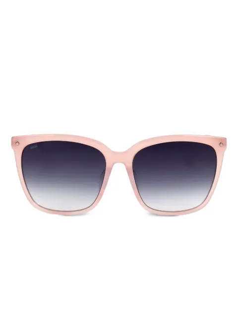 MCM square gold-tone detail sunglasses Pink MCM721SLB650