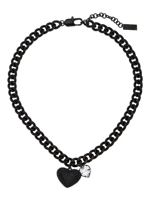Marc Jacobs The Pave Ballon Heart necklace Black 2P5JNC001J08017