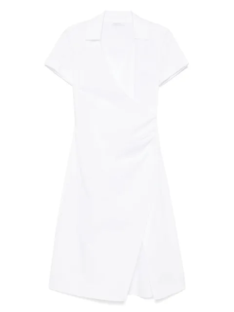 Patrizia Pepe crossover midi dress White 2A2930A9B9