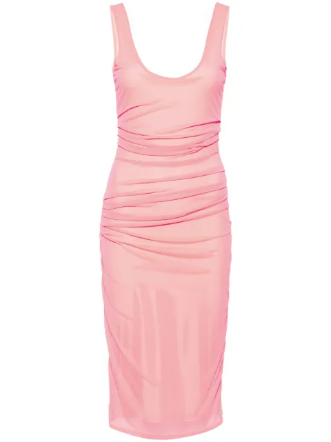 Patrizia Pepe mesh midi dress Pink 2A2944J292