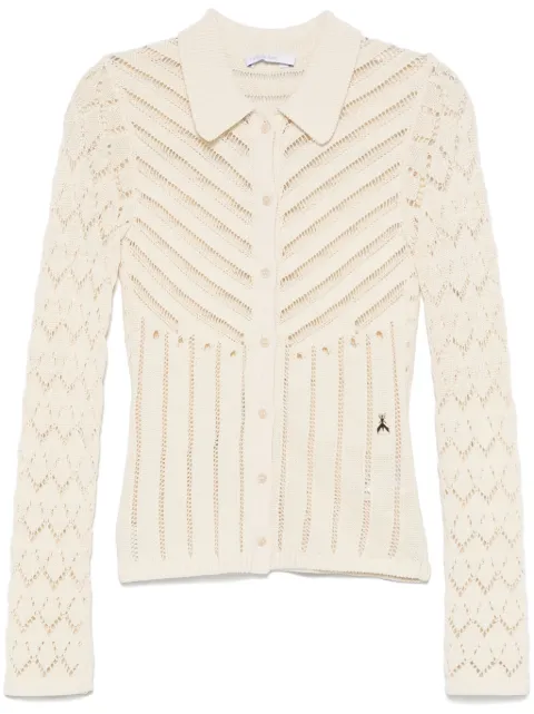 Patrizia Pepe open-knit cardigan Neutrals 2K0319K260