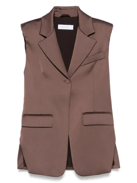 Patrizia Pepe satin waistcoat Brown 2S1523A563