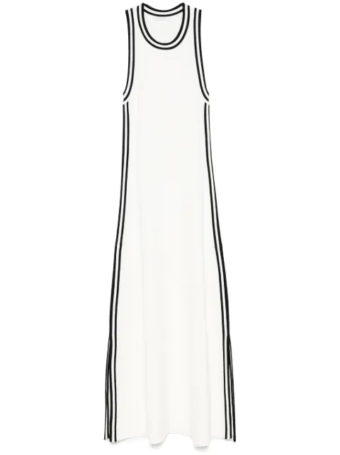 Patrizia Pepe contrast-trim midi dress White 2A2881K253