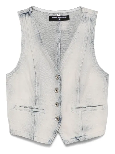 Patrizia Pepe denim waistcoat Blue 2C1608D105