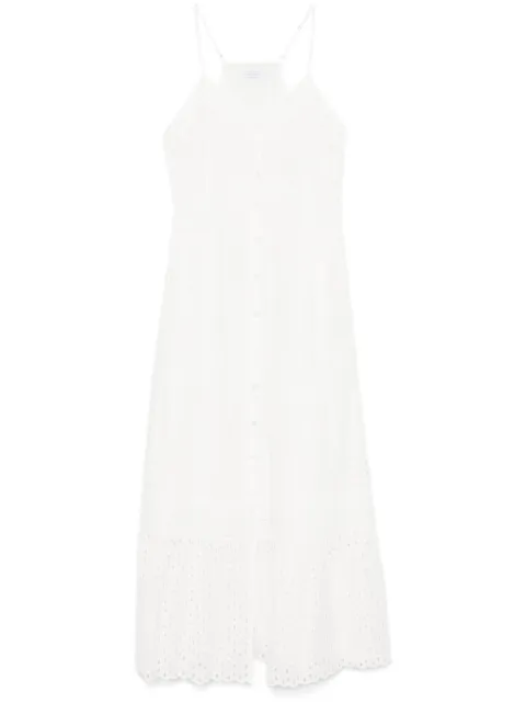 Patrizia Pepe broderie anglaise midi dress White 2A2937A598