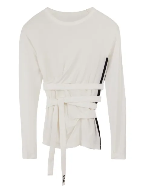 Y-3 tie-fastening T-shirt White JM7849