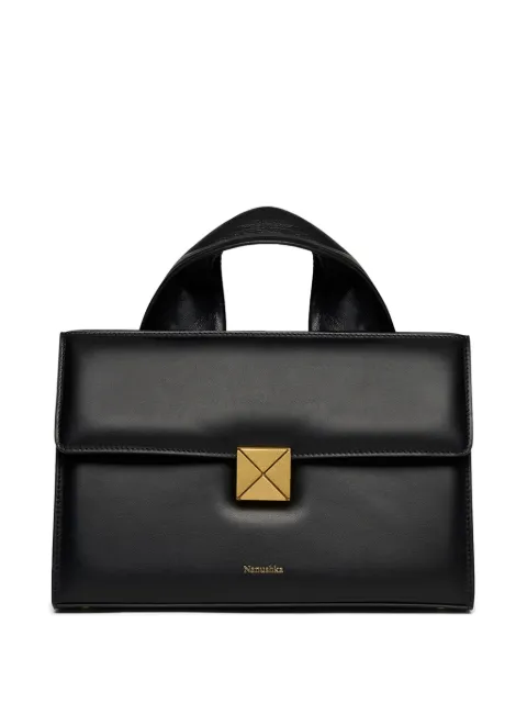 Nanushka logo-print tote bag Black NW25CRBG01299