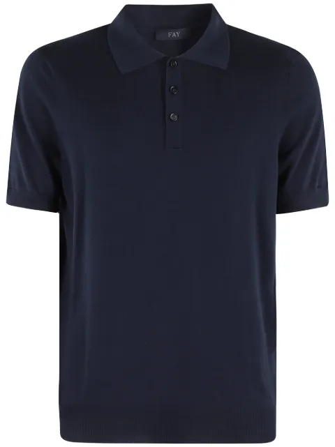 Fay cotton polo shirt Blue NMMC150172TOHP