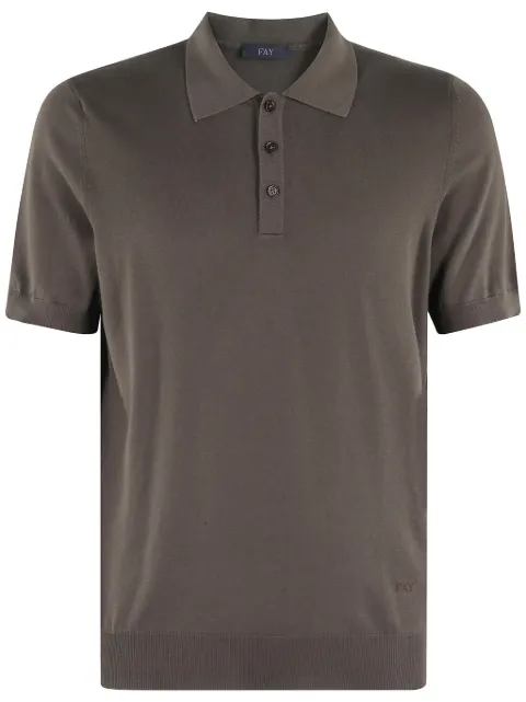 Fay cotton shirt Brown NMMC150172TOHP