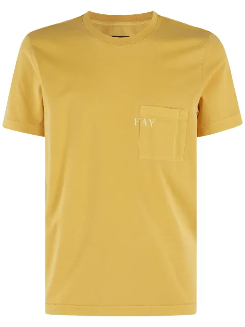 Fay patch pocket t-shirt Orange NPMB350132TUY1