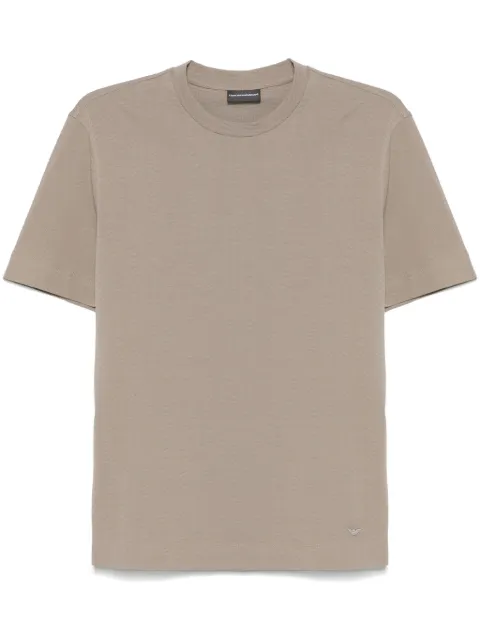 Emporio Armani waves-jacquard T-shirt Brown EM001289AF107620