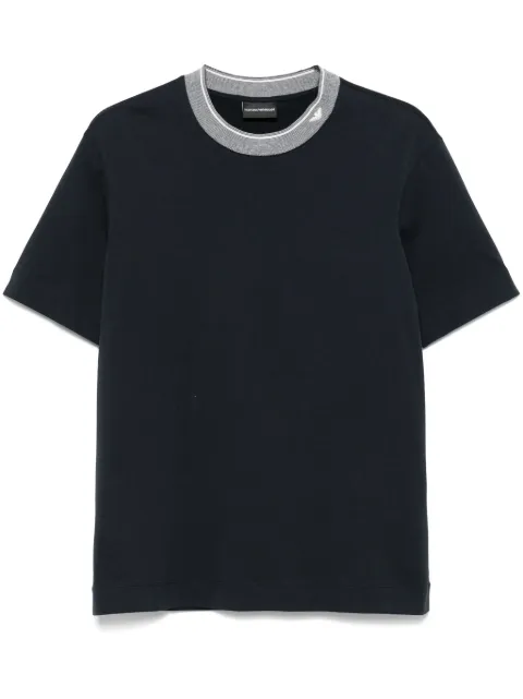 Emporio Armani stripe-detailed T-shirt Blue EM000853AF12926