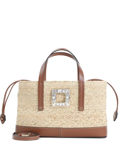 Roger Vivier crystal-embellished tote bag Neutrals RBWAOKA2201S1F