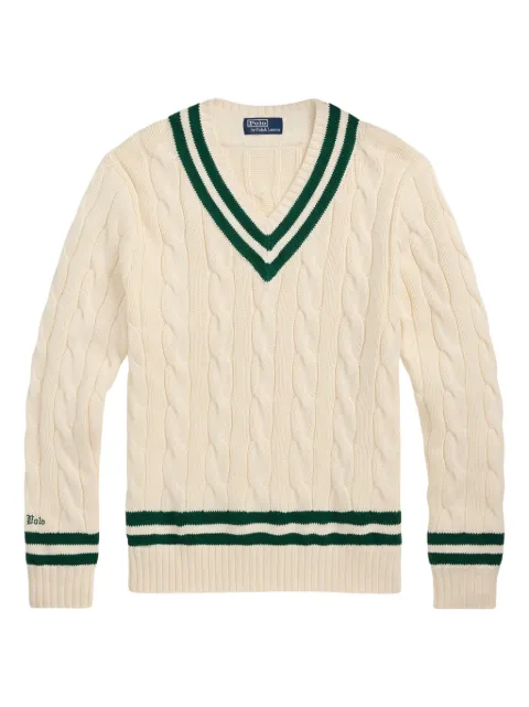 Polo Ralph Lauren cable-knit jumper Neutrals 710961153001