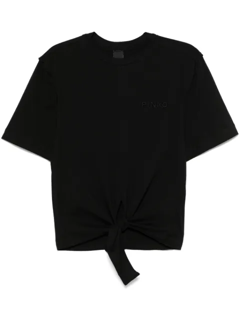 PINKO tied T-shirt Black 105015A2ID