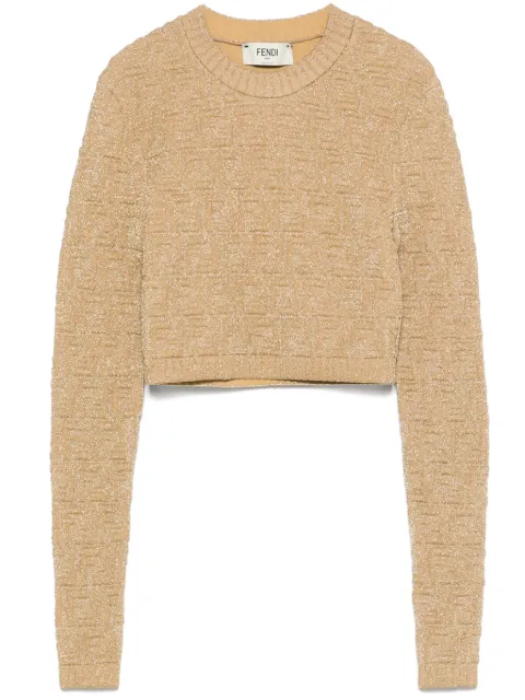 Fendi Pre-Owned FF-pattern sweater Gold FENDIVINTAGE