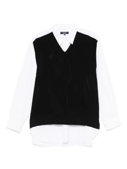 Comme des Garçons Homme layered shirt White HOB010