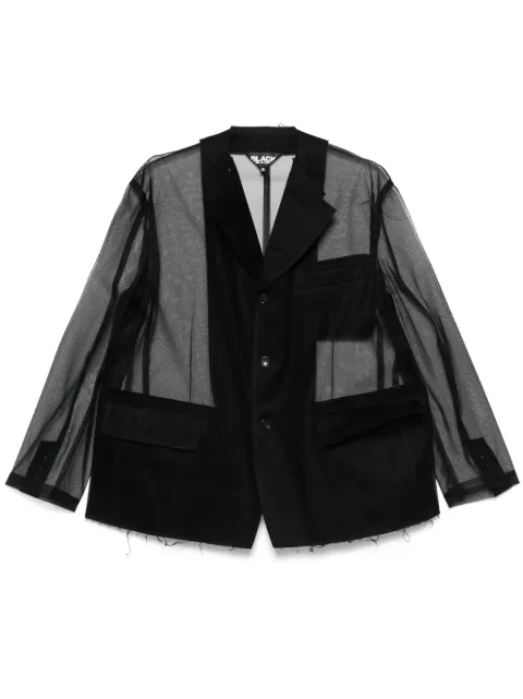 Black Comme Des Garçons tulle blazer Black 1OJ020