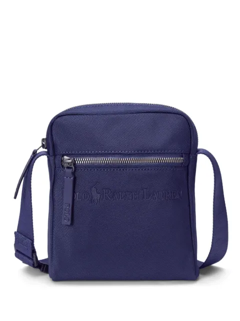 Polo Ralph Lauren embossed-logo shoulder bag Blue 405962441001
