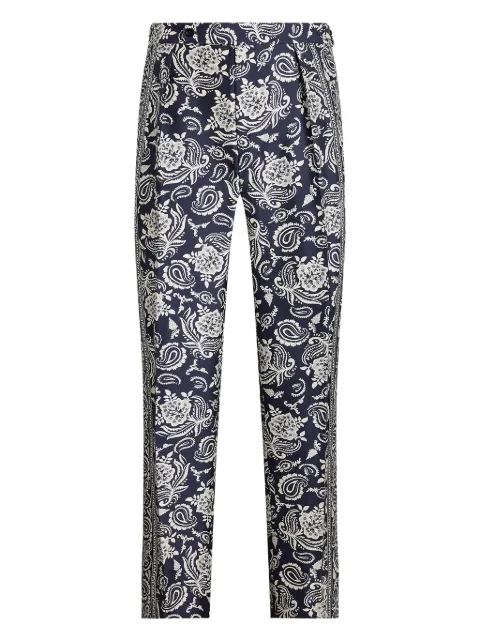 Ralph Lauren Purple Label paisley-print trousers Blue 798965641002