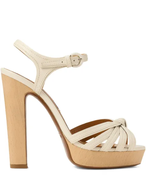Ralph Lauren Collection 125mm Kieran heeled sandals Neutrals 800977936002