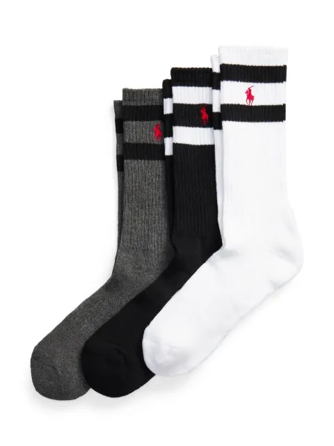 Polo Ralph Lauren Polo Pony-embroidered socks set Black 449823360002