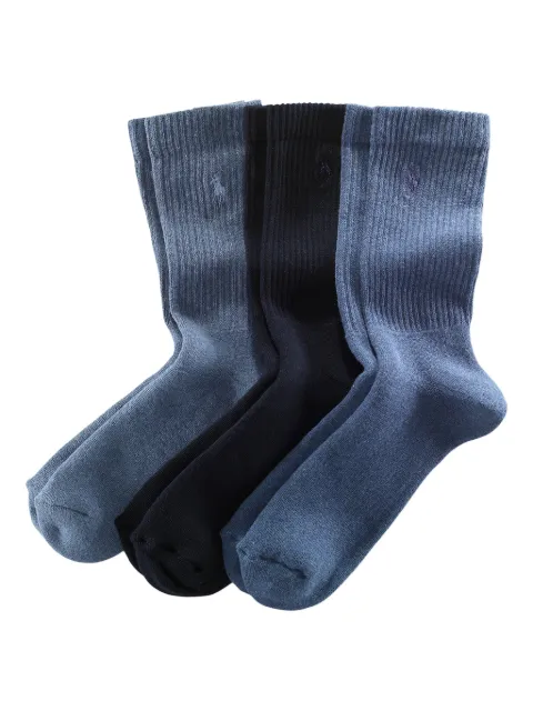 Polo Ralph Lauren logo socks (set of three) Blue 449655211002