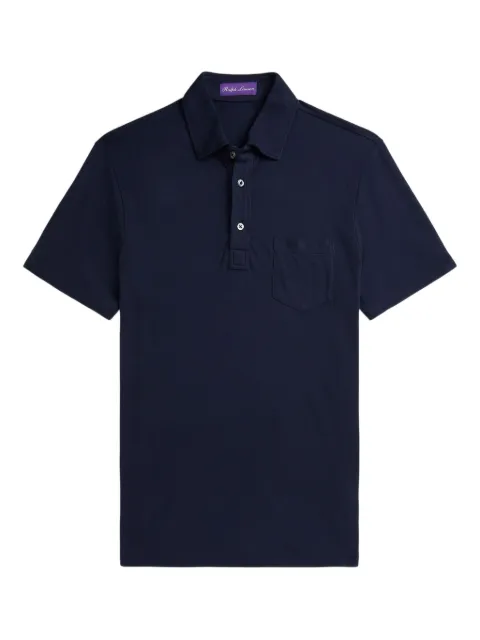 Ralph Lauren Purple Label piqué polo shirt Blue 790963409001