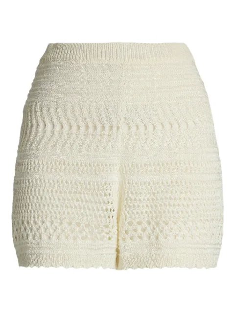 Ralph Lauren Collection crochet-knit shorts Neutrals 290977694001