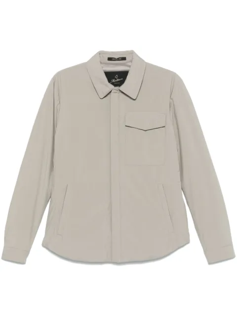 Montecore classic-collar shirt jacket Grey S08MUCX882