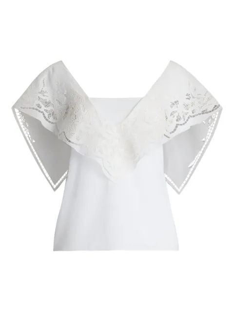 Ralph Lauren Collection lace-detail top White 290975206004