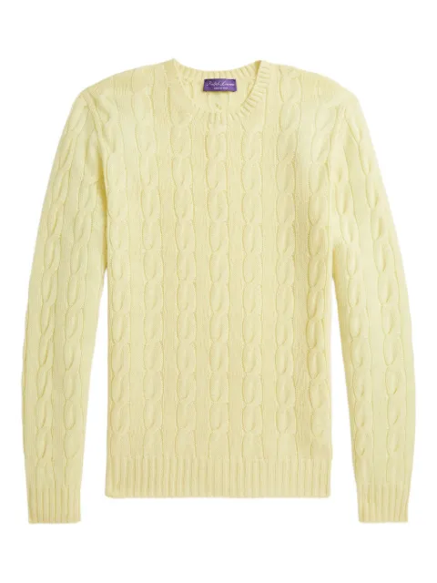 Ralph Lauren Purple Label cable-knit jumper Yellow 790965739026