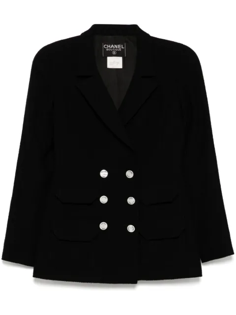CHANEL Pre-Owned double-breasted blazer Black DPRA8503