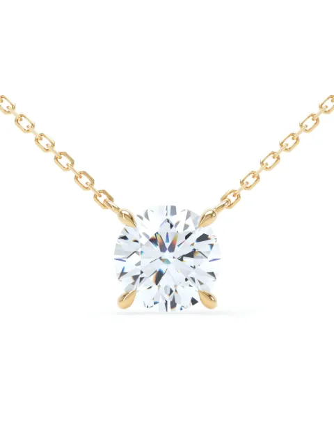 LOEV 18kt recycled yellow gold Floating Brilliant diamond necklace Gold LVRB100FLNL