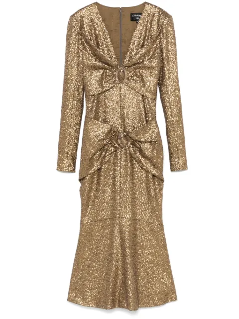 CHANEL Pre-Owned 2017 Ritz dress Gold CHANELRITZ