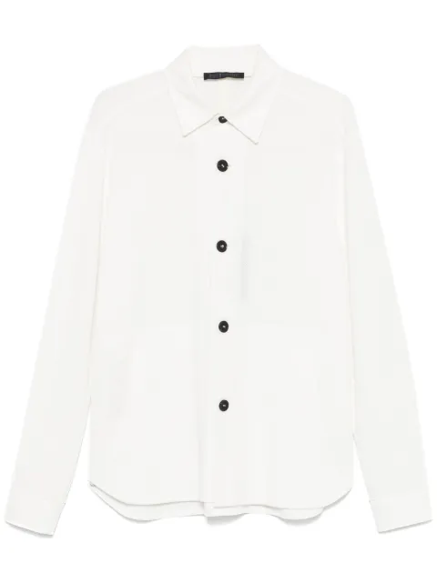 Harris Wharf London honeycomb overshirt White C9320PPRT