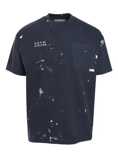 DOMREBEL Atelier T-shirt Blue ATELIERPOCKET