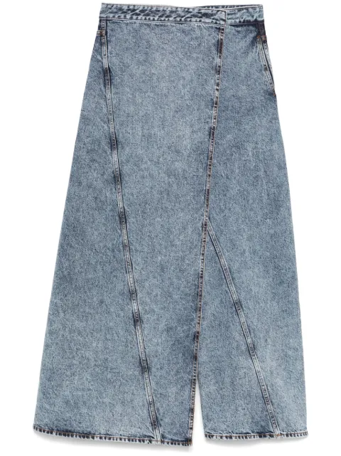 Alaïa wrap wide-leg jeans Blue AA9P1170T535A