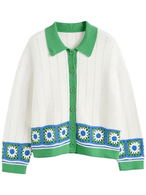 Chinti & Parker crochet-knit shirt White KSS2572