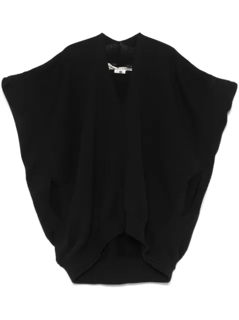 Comme Des Garçons waffle-knit vest Black GON007