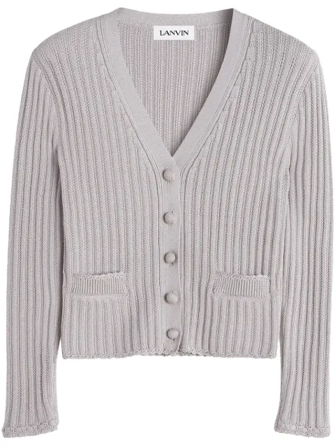 Lanvin V-neck cardigan Grey RWCA0037K058E25