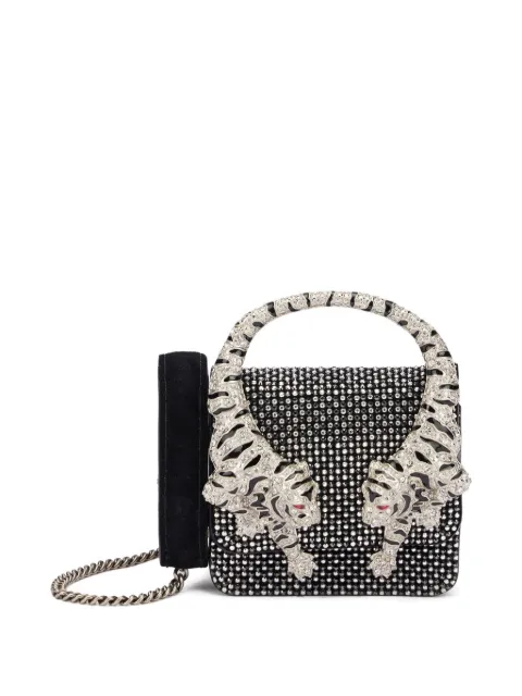 Roberto Cavalli mini Roar phone bag Black UKA004PZE03