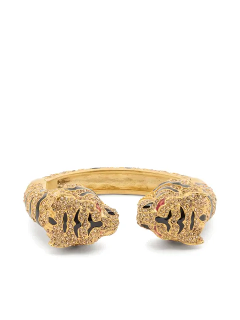 Roberto Cavalli tiger-motif bracelet Gold UKG009AM061