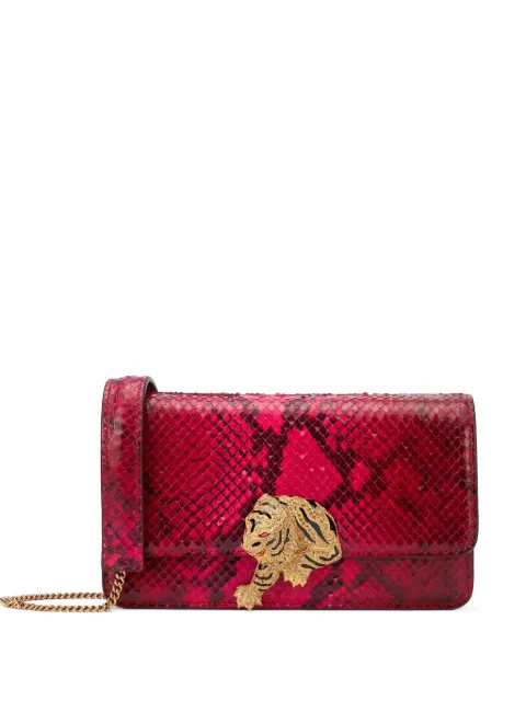 Roberto Cavalli snake-print shoulder bag Pink TKB023PZP02