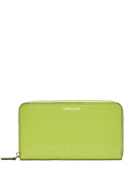 Roberto Cavalli leather wallet Green TKA006PZV98