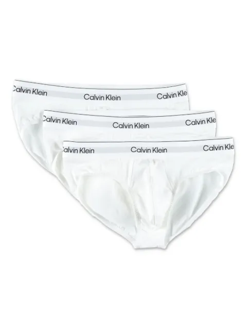 Calvin Klein stretch-cotton briefs (set of three) White LV00NB4388100