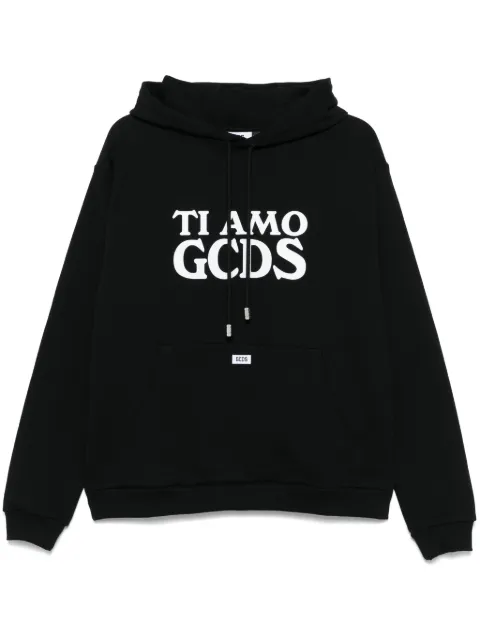 GCDS Ti Amo GCDS hoodie Black A2OM1910JG5
