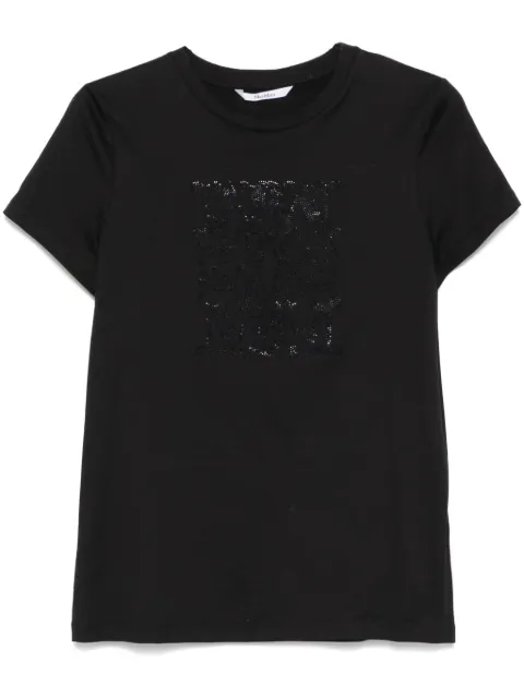 Max Mara logo detail T-shirt Black 2511941042600