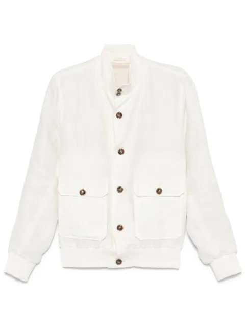 Barba linen jacket White 48037